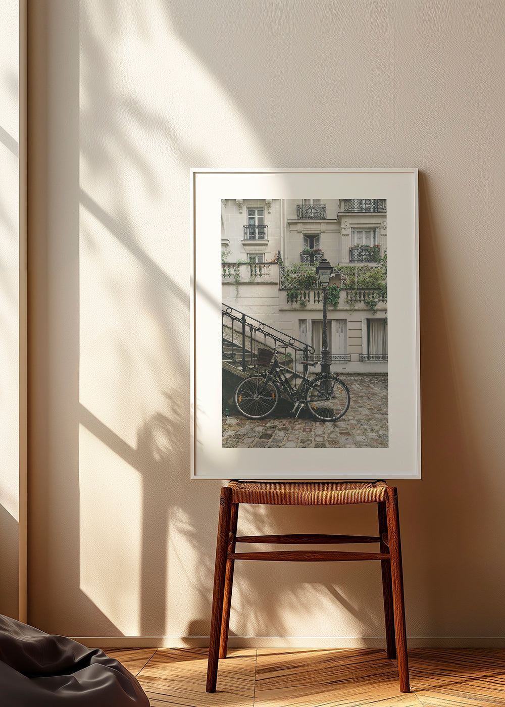 Bicycle in front of building