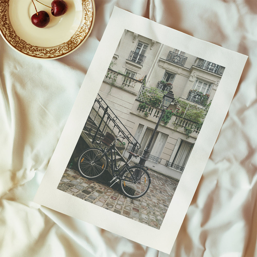 Bicycle in front of building