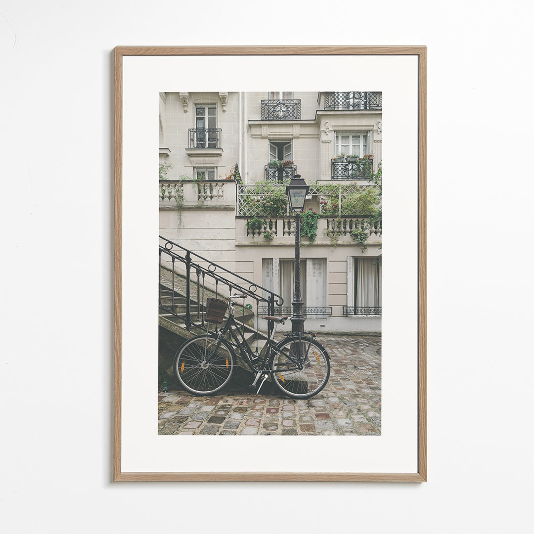 Bicycle in front of building