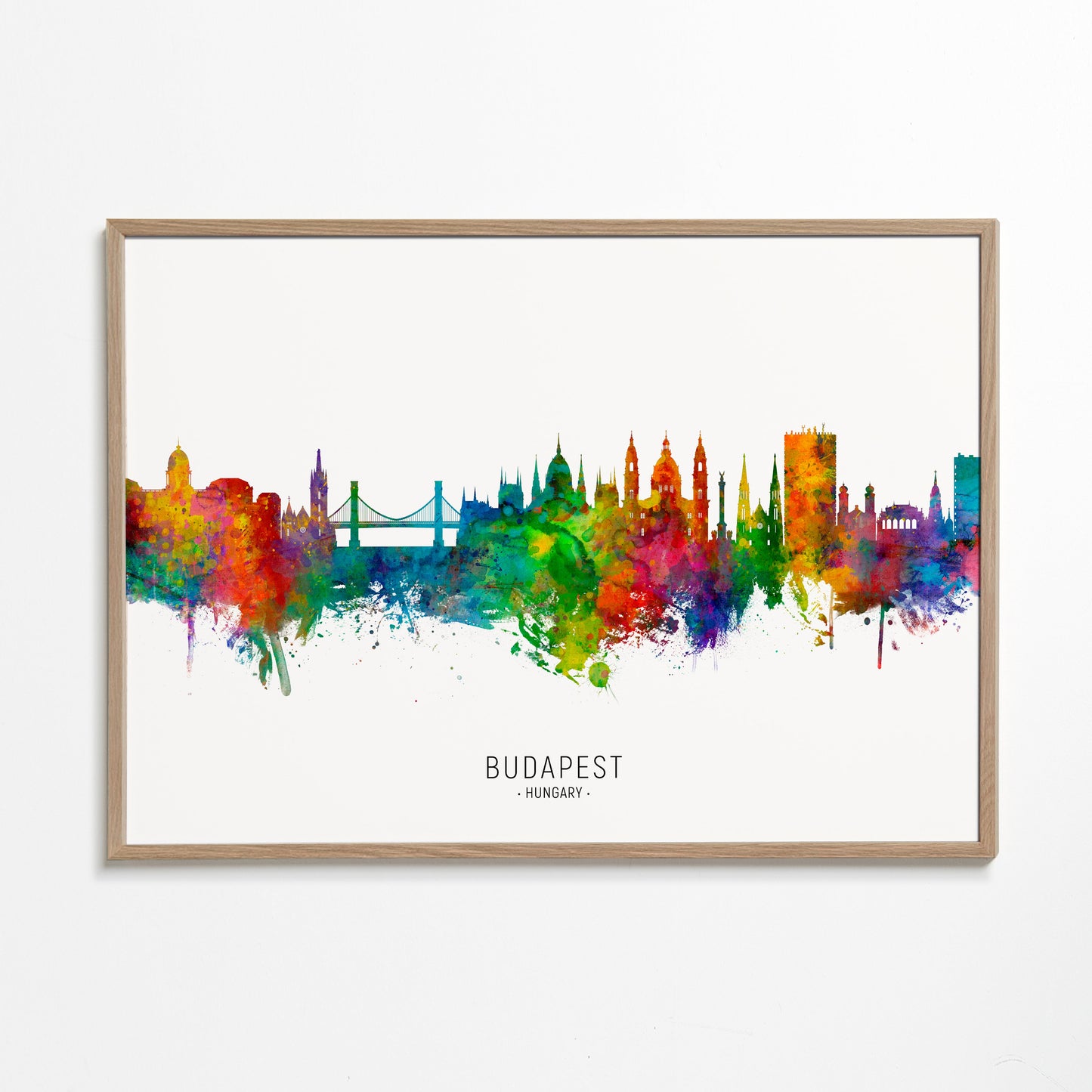 Budapest Skyline multicolor