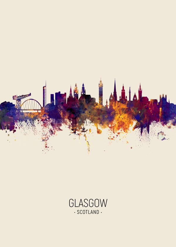 Glasgow Skyline en beige