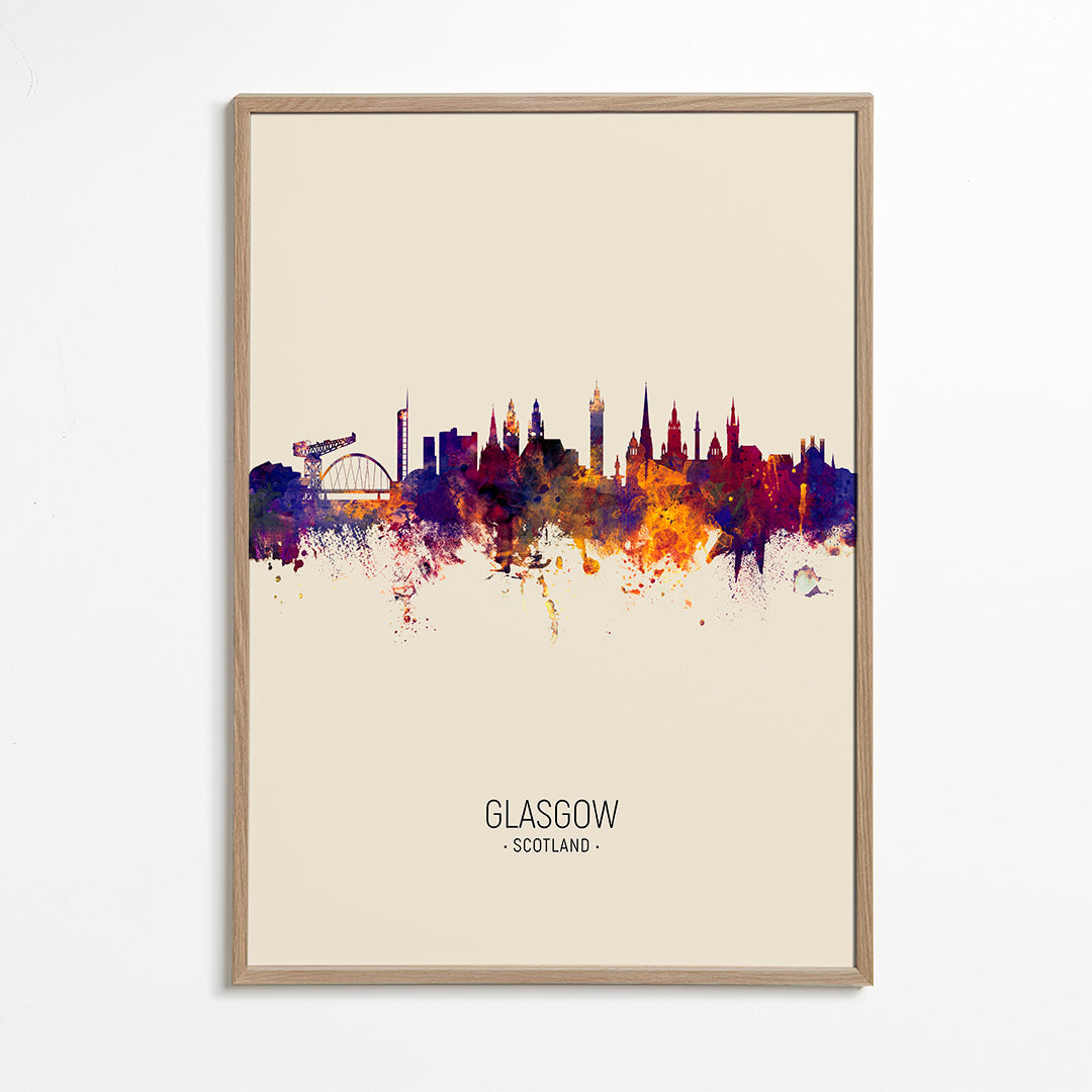 Glasgow Skyline en beige