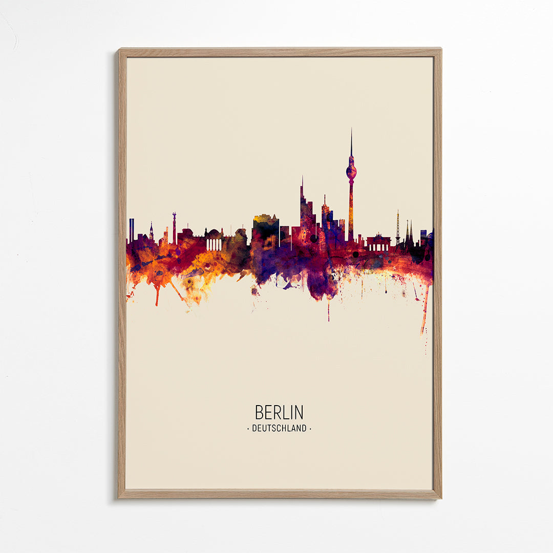 Berlin Skyline en beige