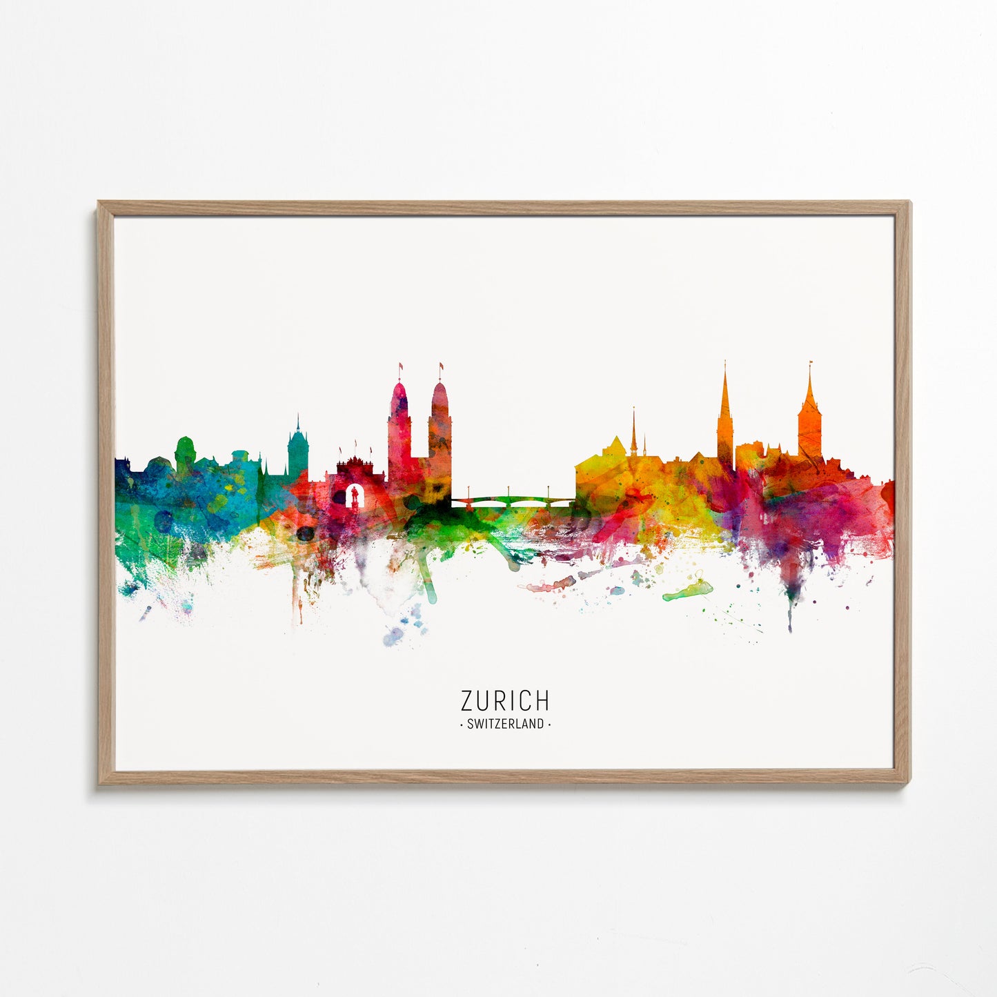 Zurich Skyline multicolor