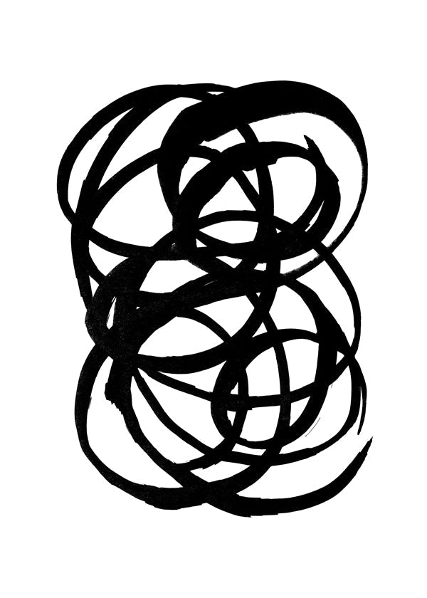 Ink scribble - Black and white