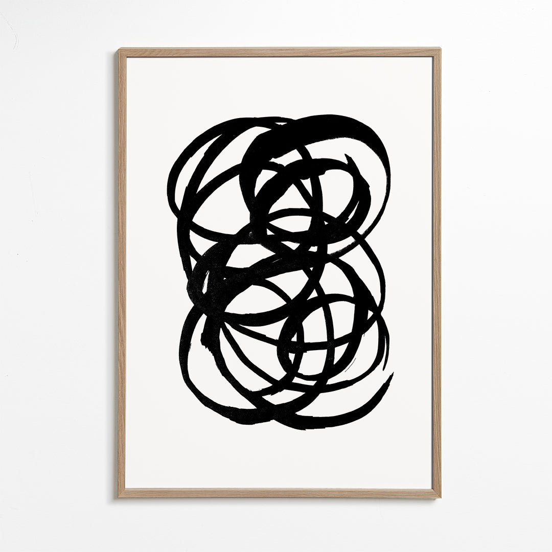 Ink scribble - Black and white