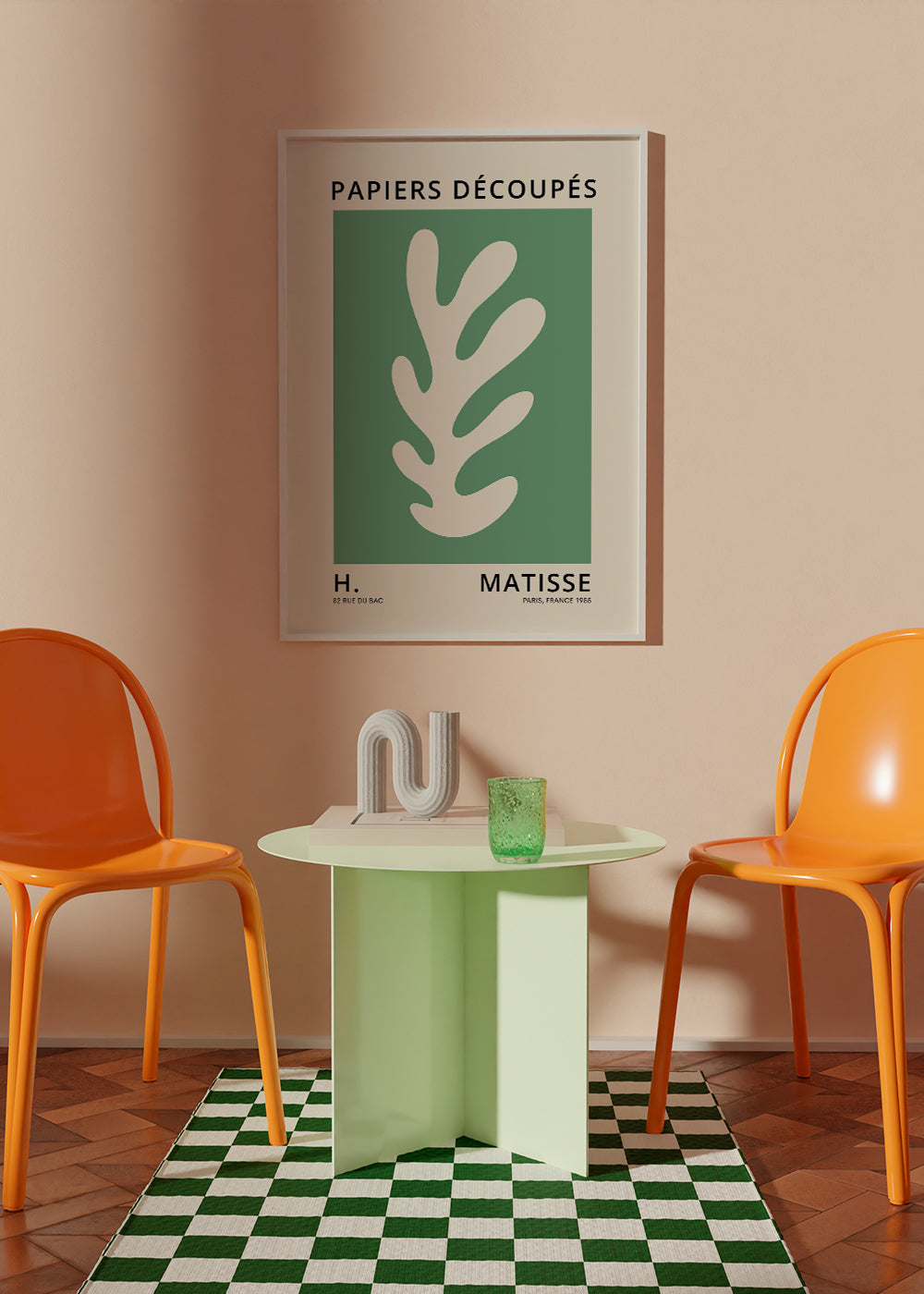 Henri Matisse GREEN papiers découpés I