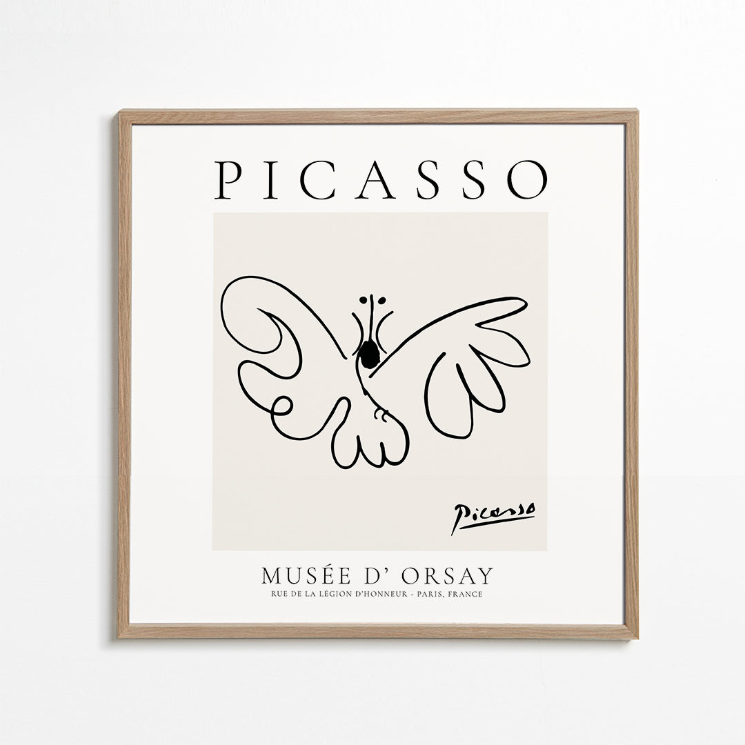 Pablo Picasso Animals Drawing butterfly II