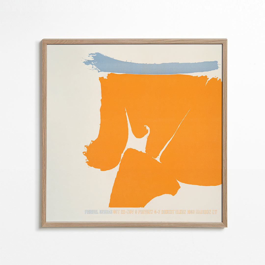 Friedel Dzubas (1960) vintage poster by Robert Elkon Gallery - Square