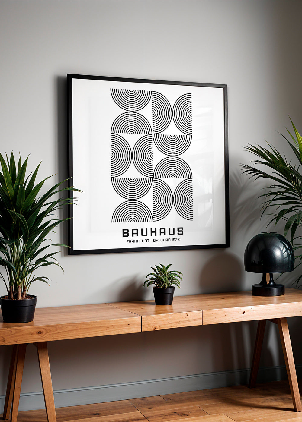 Bauhaus Black and White Exhibition Poster 1923 - Square