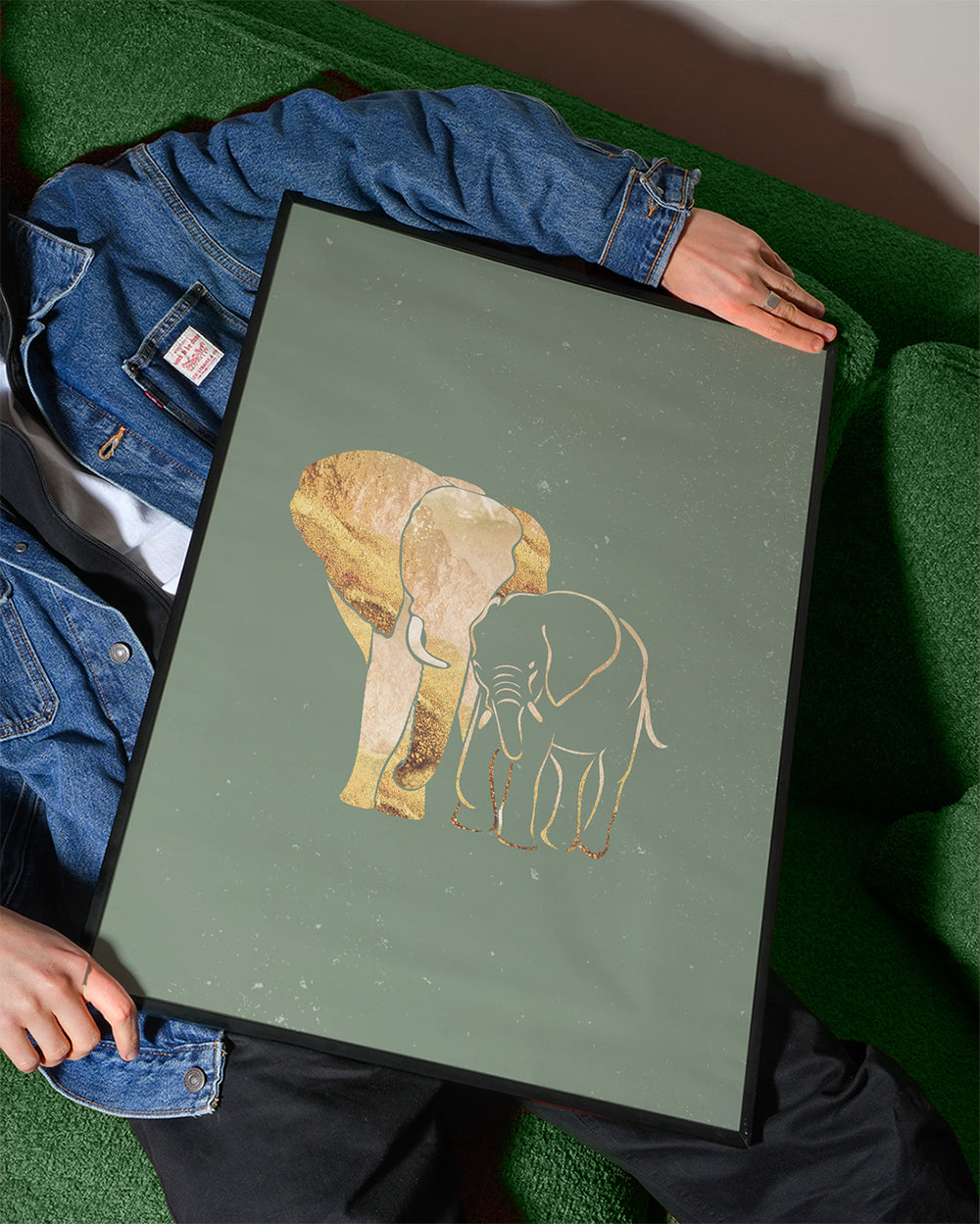 Golden Elephant sage green 2