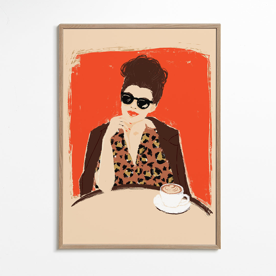 Illustration At the Café