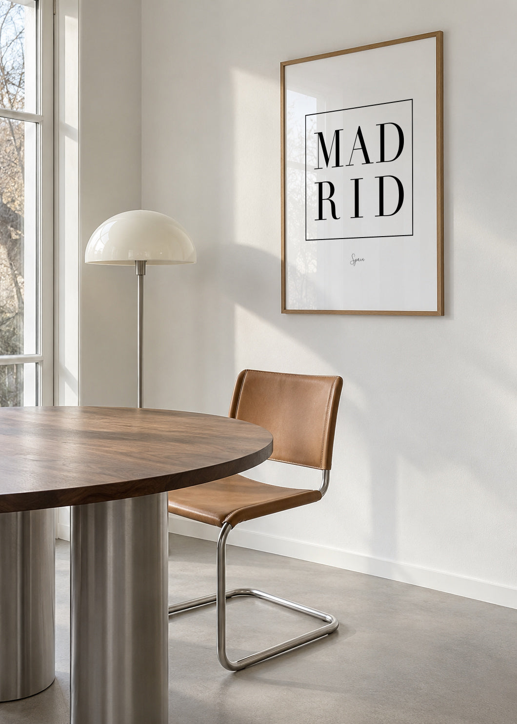 Madrid - Framed poster in an interior
