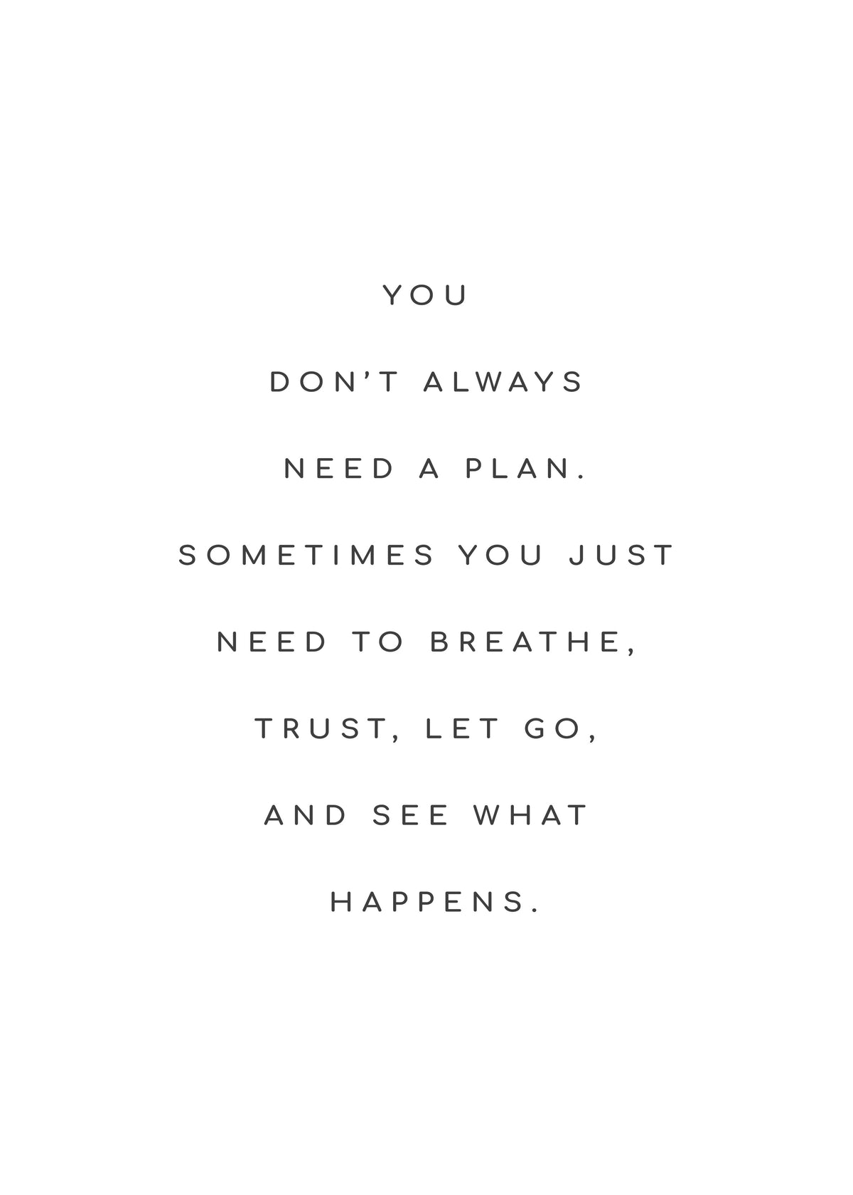 Plan quote - Unframed art print
