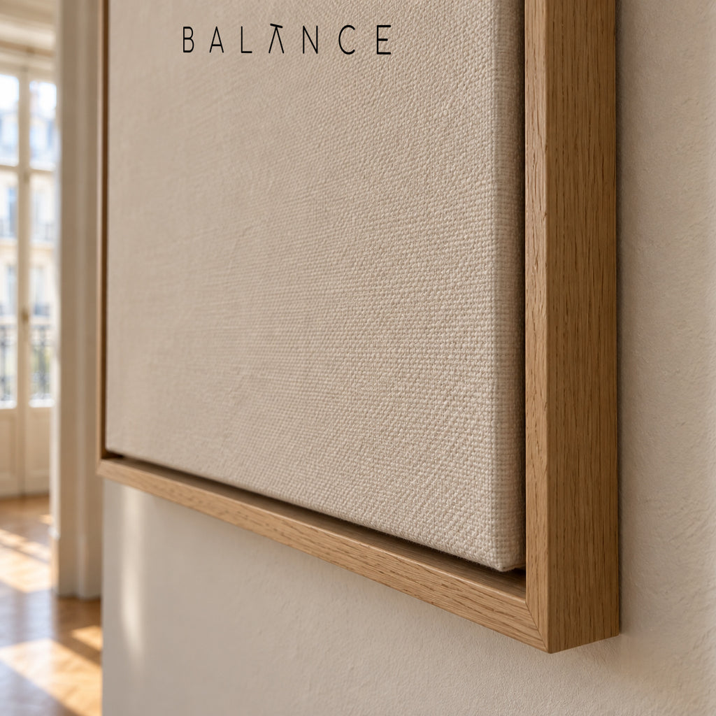 Balance quote - Framed canvas detail