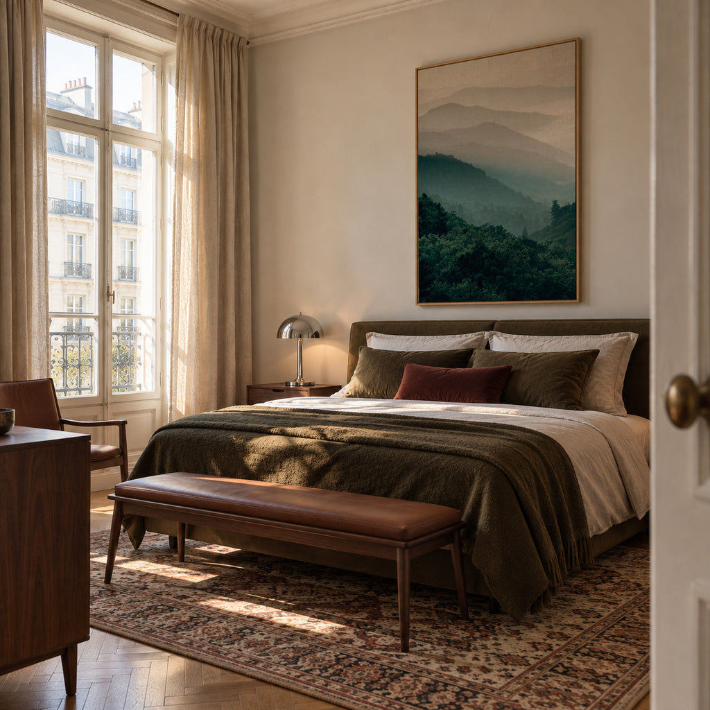 Forest - Framed canvas in an interior