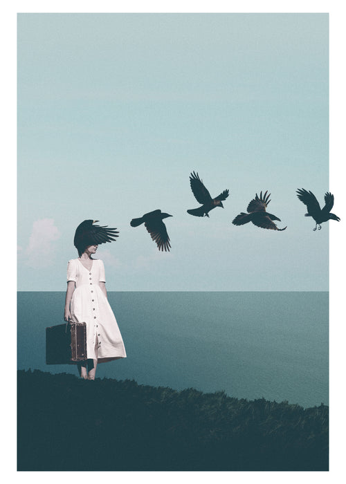 I am starting to forget your face - Unframed art print