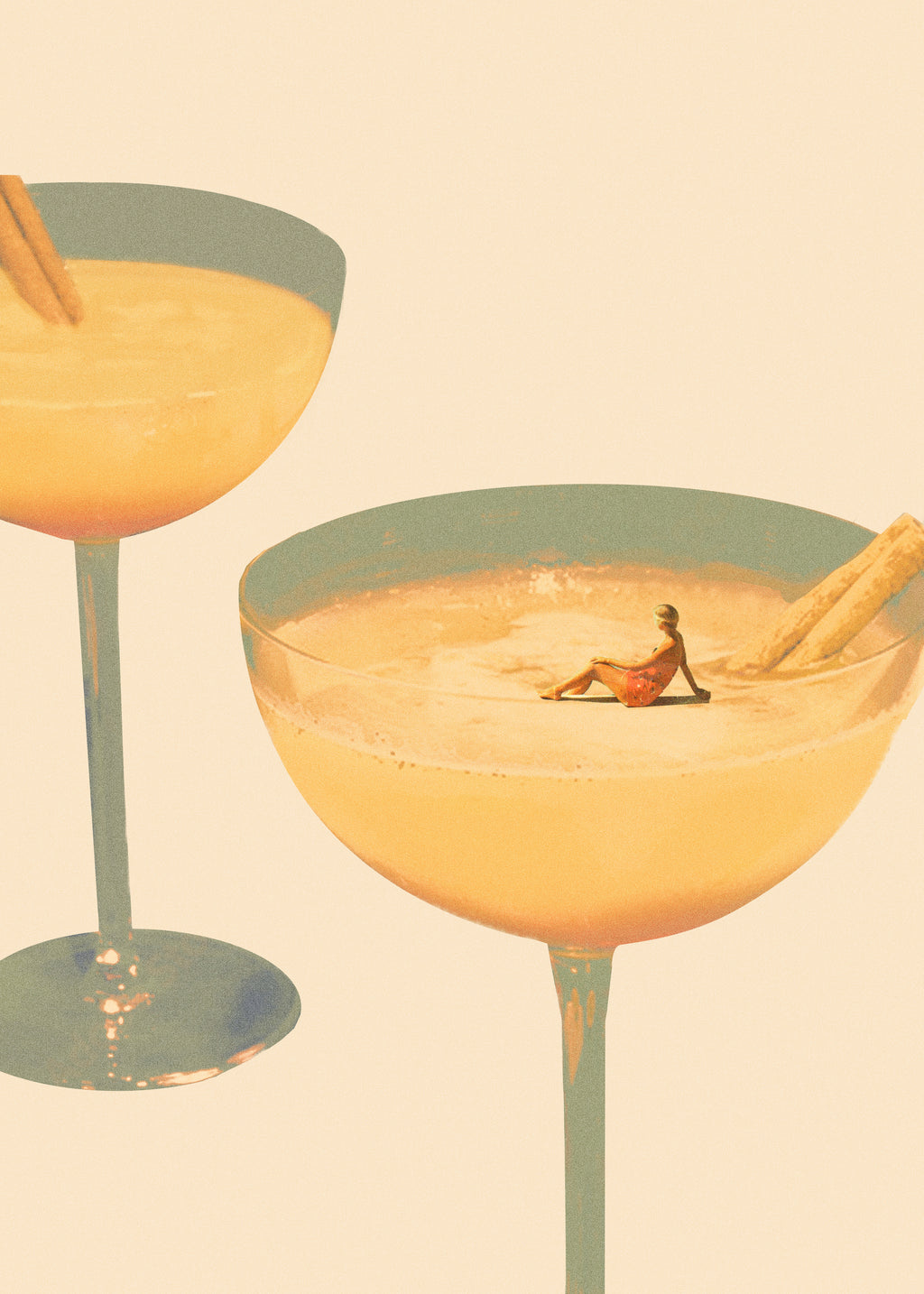 Holiday in a glass 1 - Unframed art print