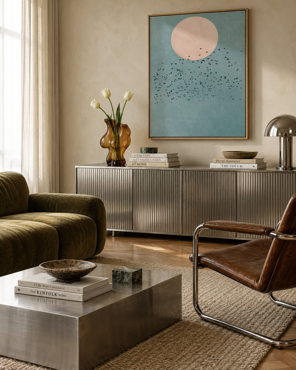 Fly away - Framed canvas in an interior