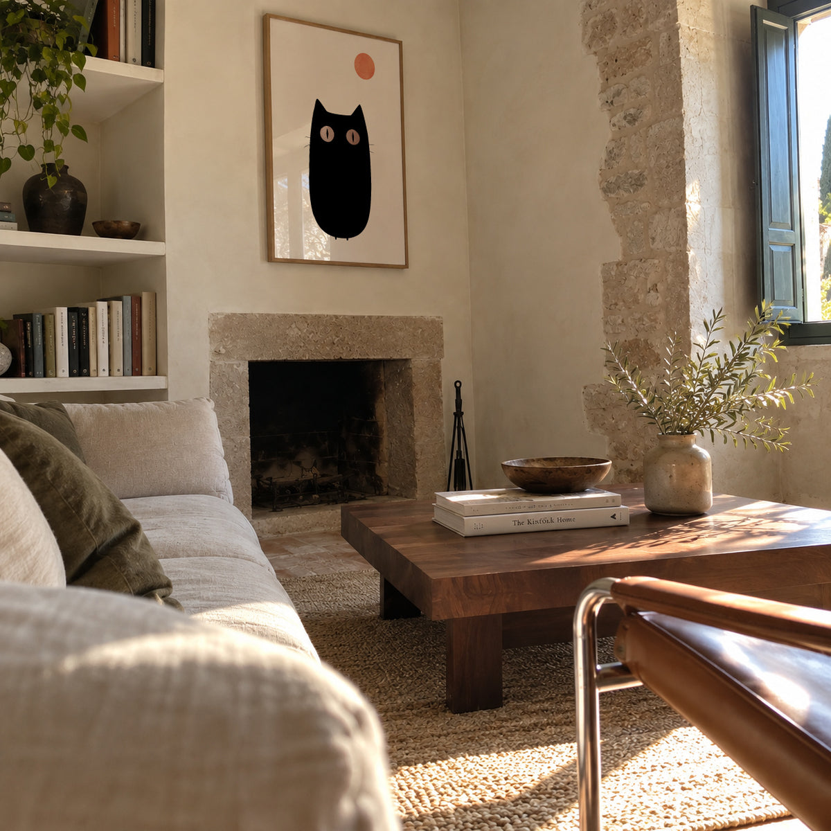 The cat - Framed poster in an interior
