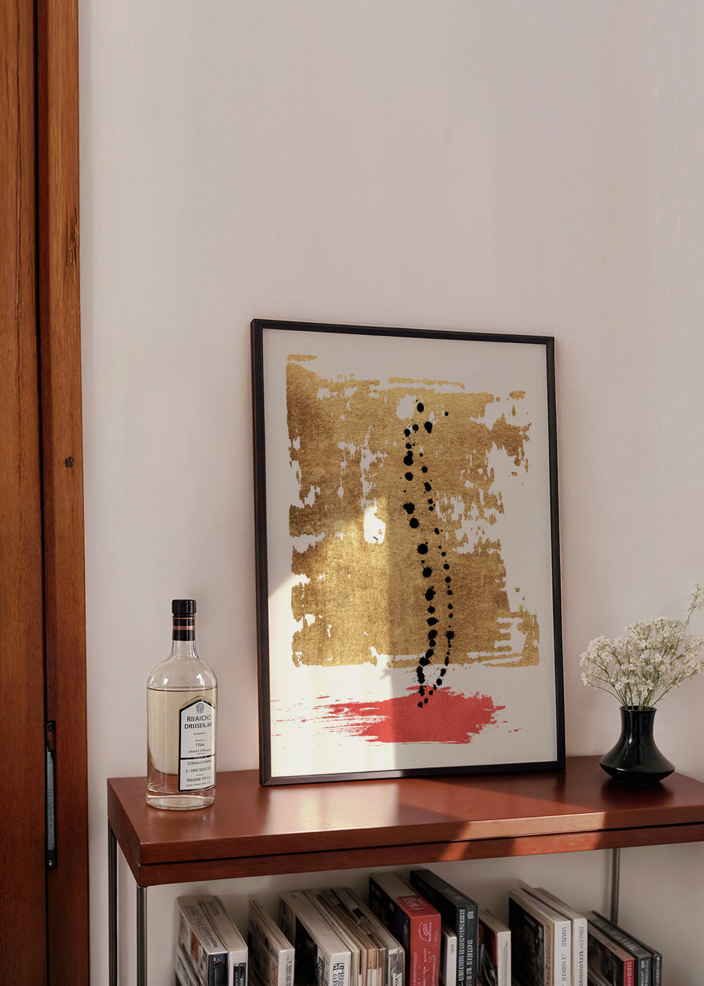 Drip drop - Framed poster in an interior