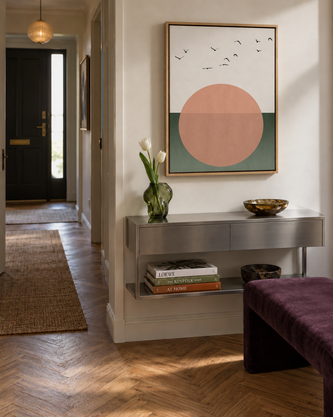 Rising - Framed canvas in an interior