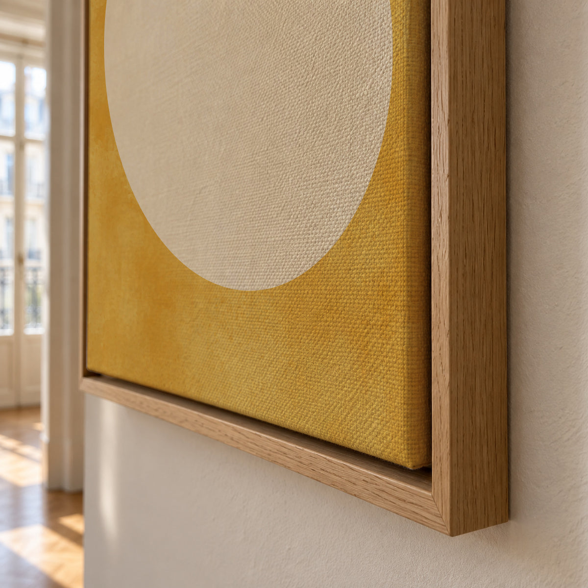 Sunlight - Framed canvas detail