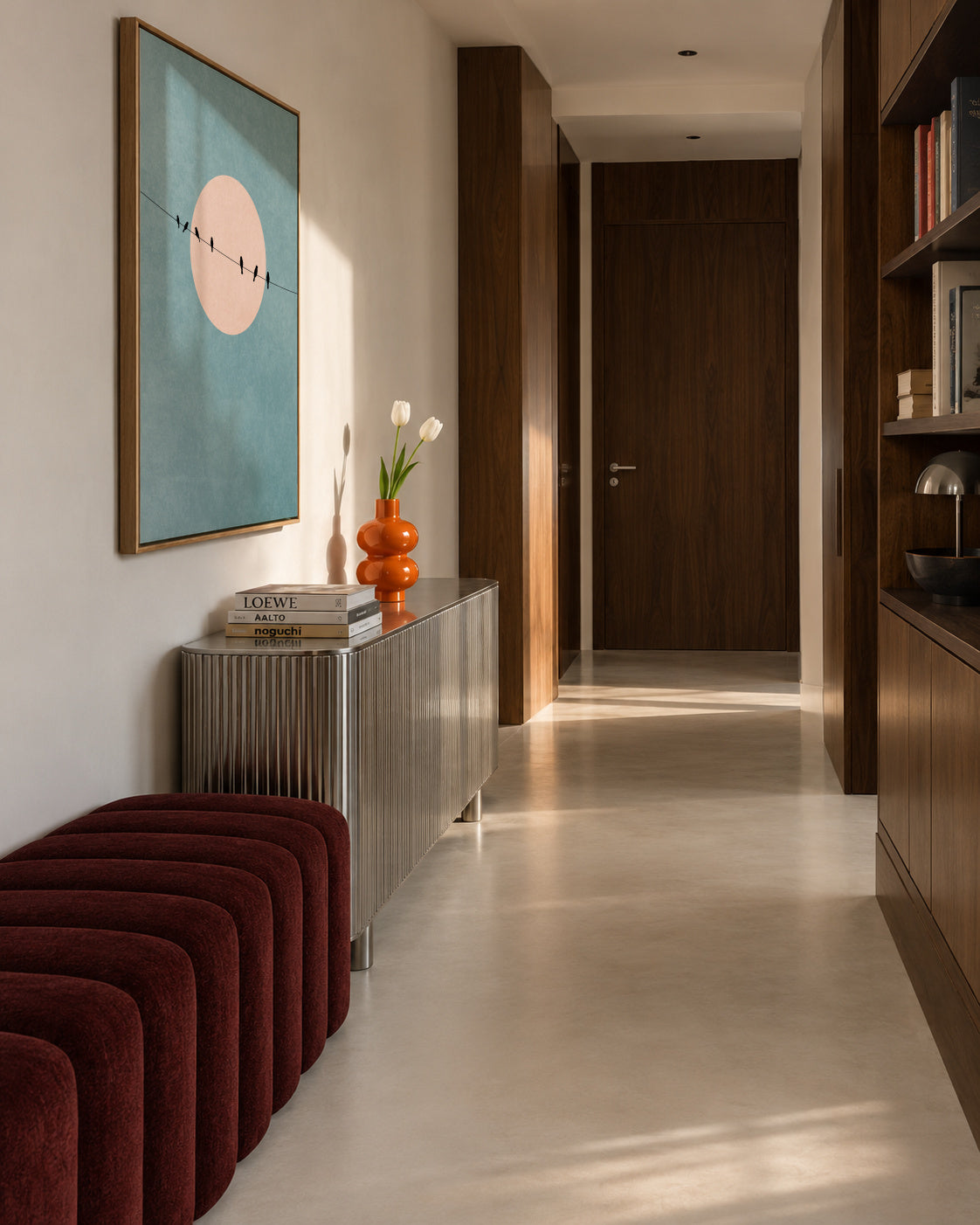 The Beauty Of Silence - Framed canvas in an interior