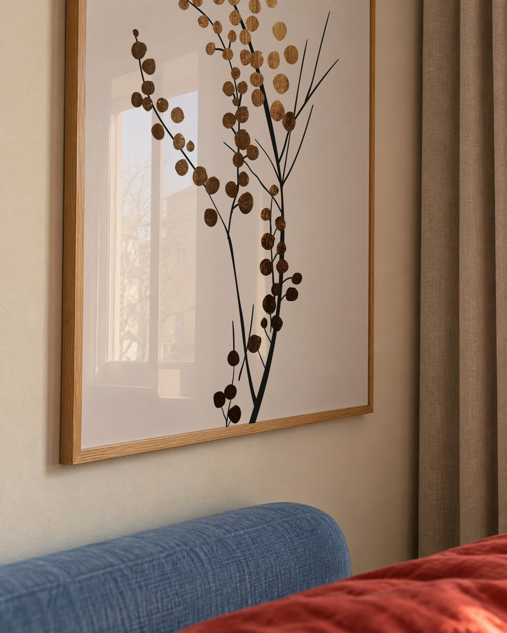 Golden brench 2 - Framed poster detail