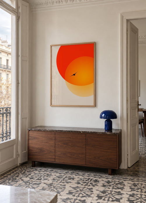 Heat of the night - Framed poster in an interior