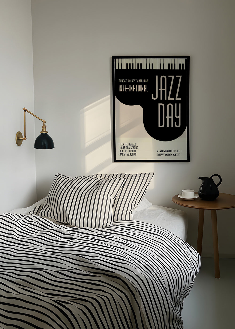 Jazz days - Framed poster in an interior