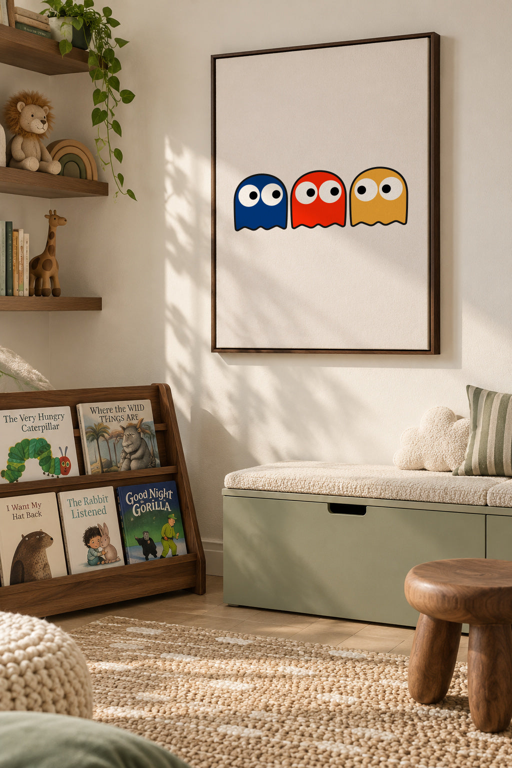 Little RGB - Framed canvas in an interior