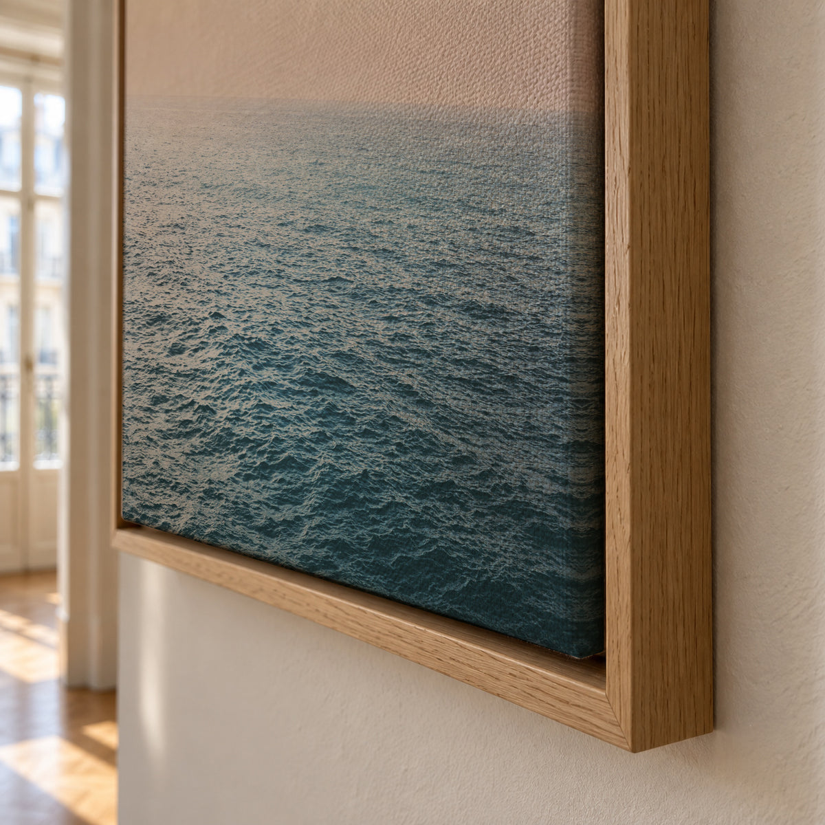 Peaceful - Framed canvas detail