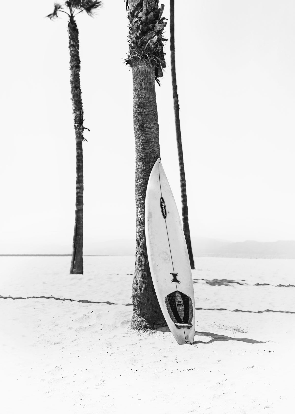 Surfboard BW - Unframed art print
