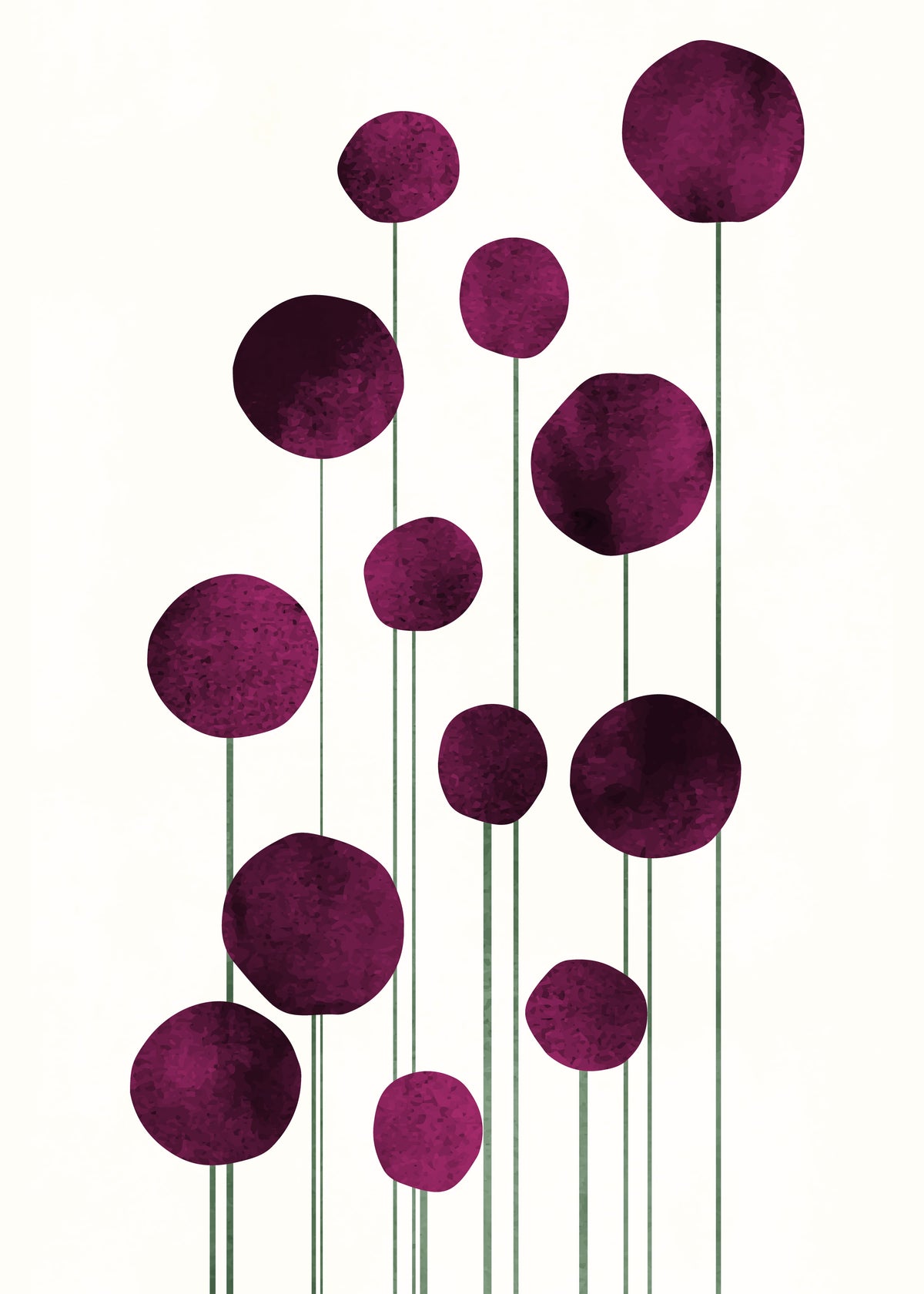 Waterflowers - No 2 - Unframed art print