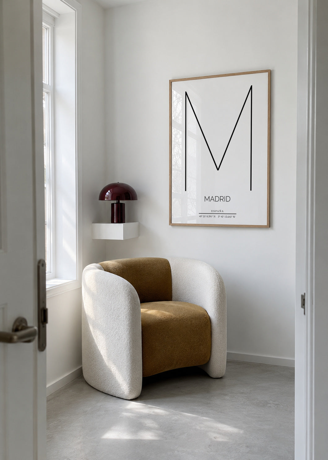 MADRID - Framed poster in an interior