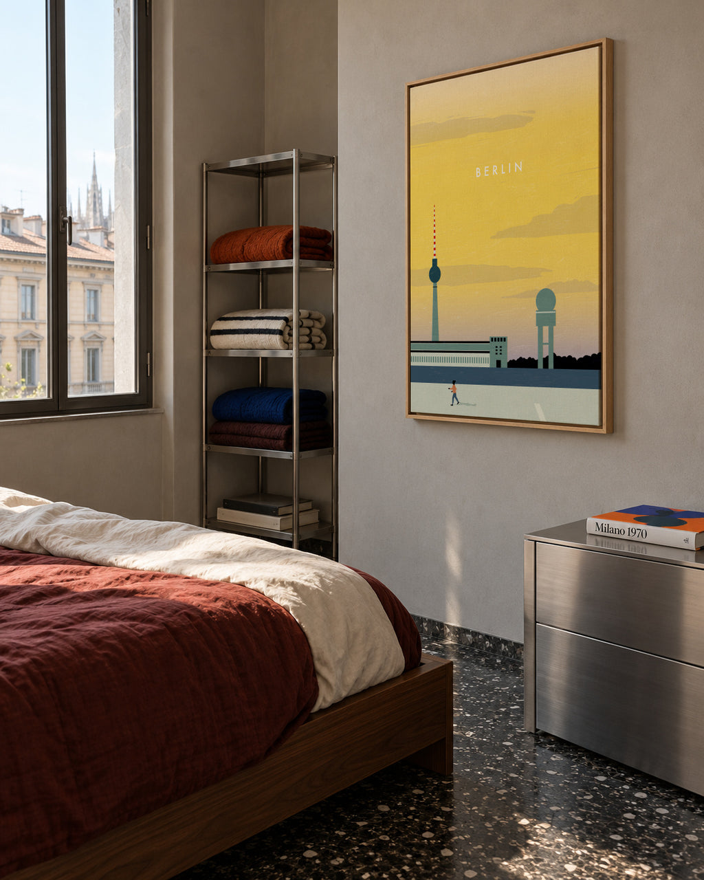 Berlin - Framed canvas in an interior