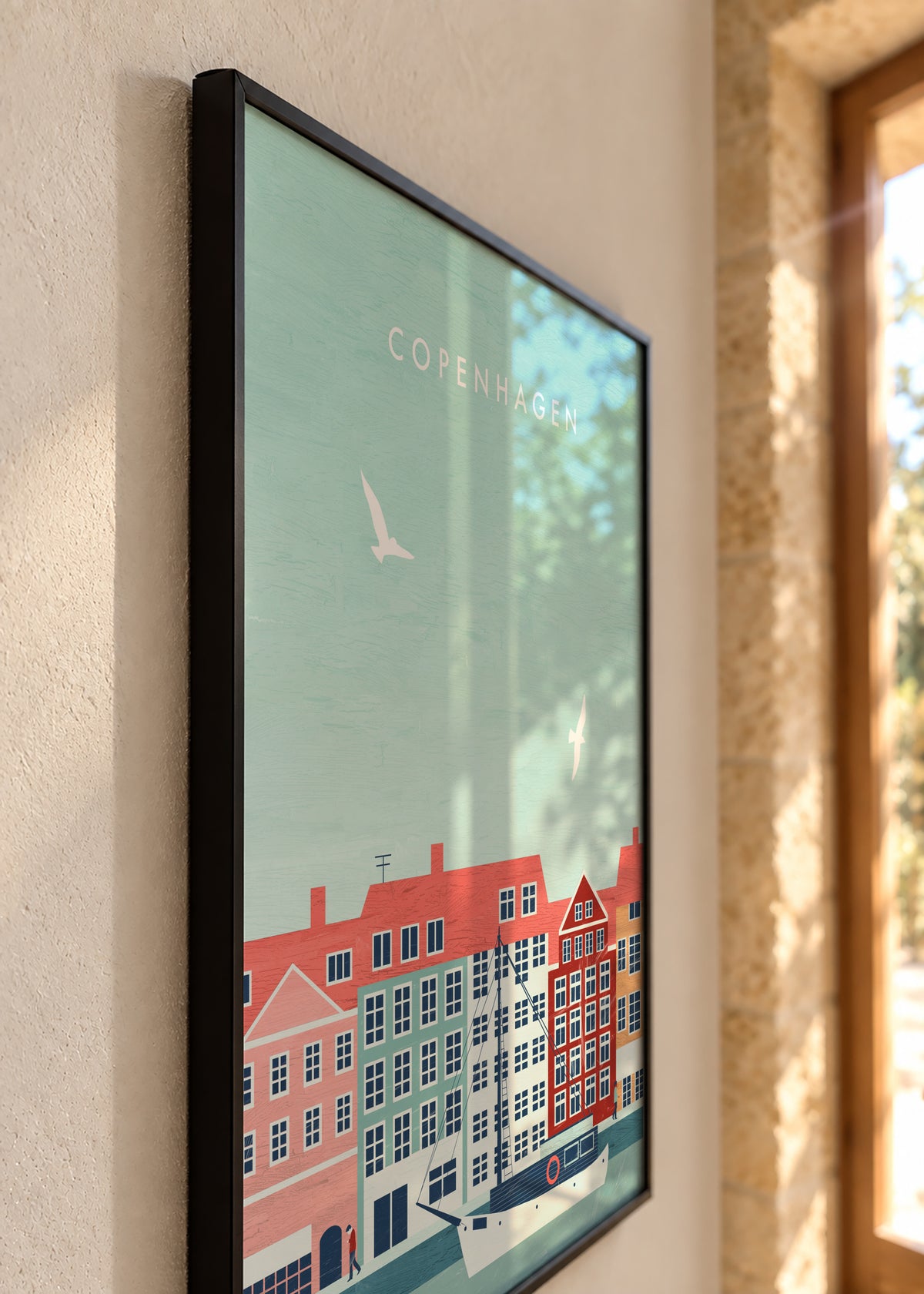 Copenhagen - Framed poster detail