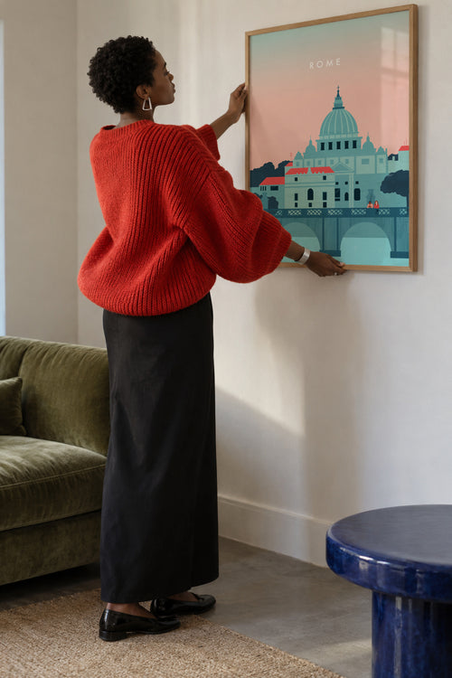 Rome - Framed poster in an interior