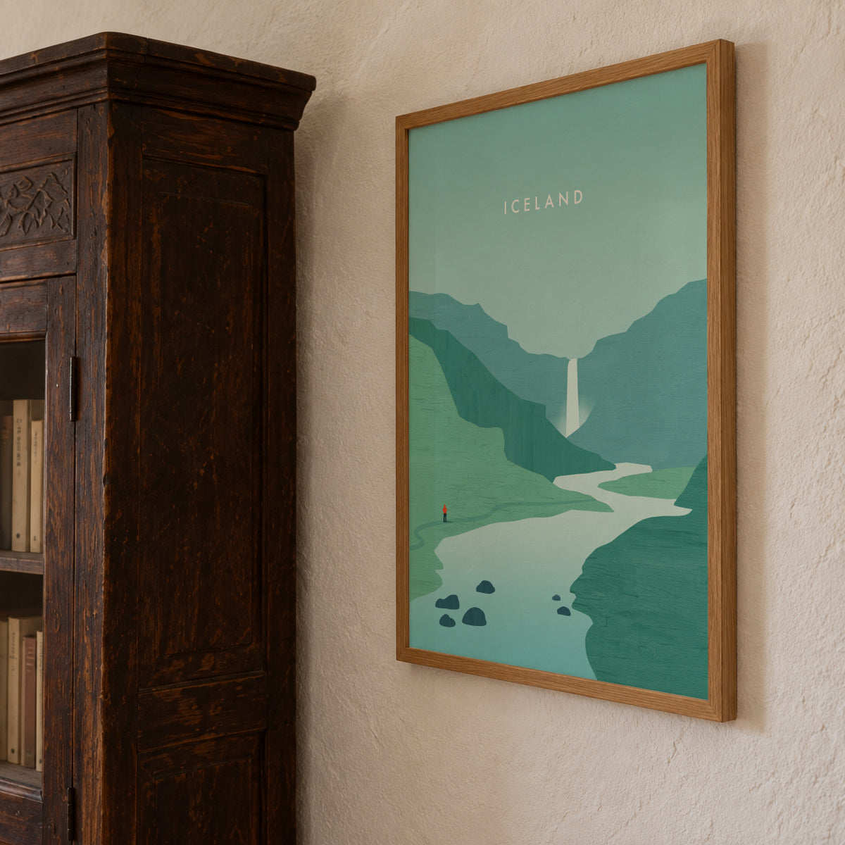 Iceland - Framed poster detail