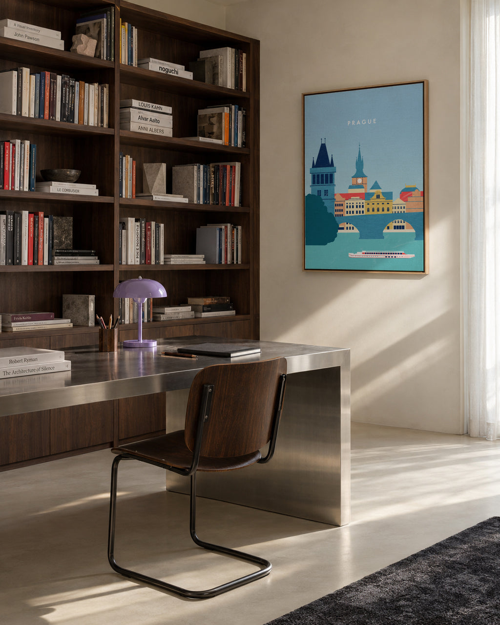 Prague - Framed canvas in an interior