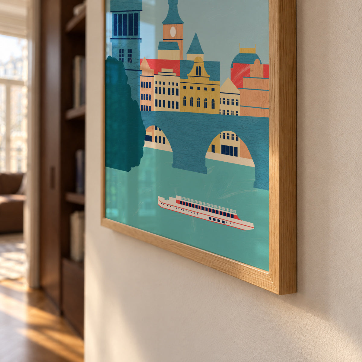 Prague - Framed poster detail