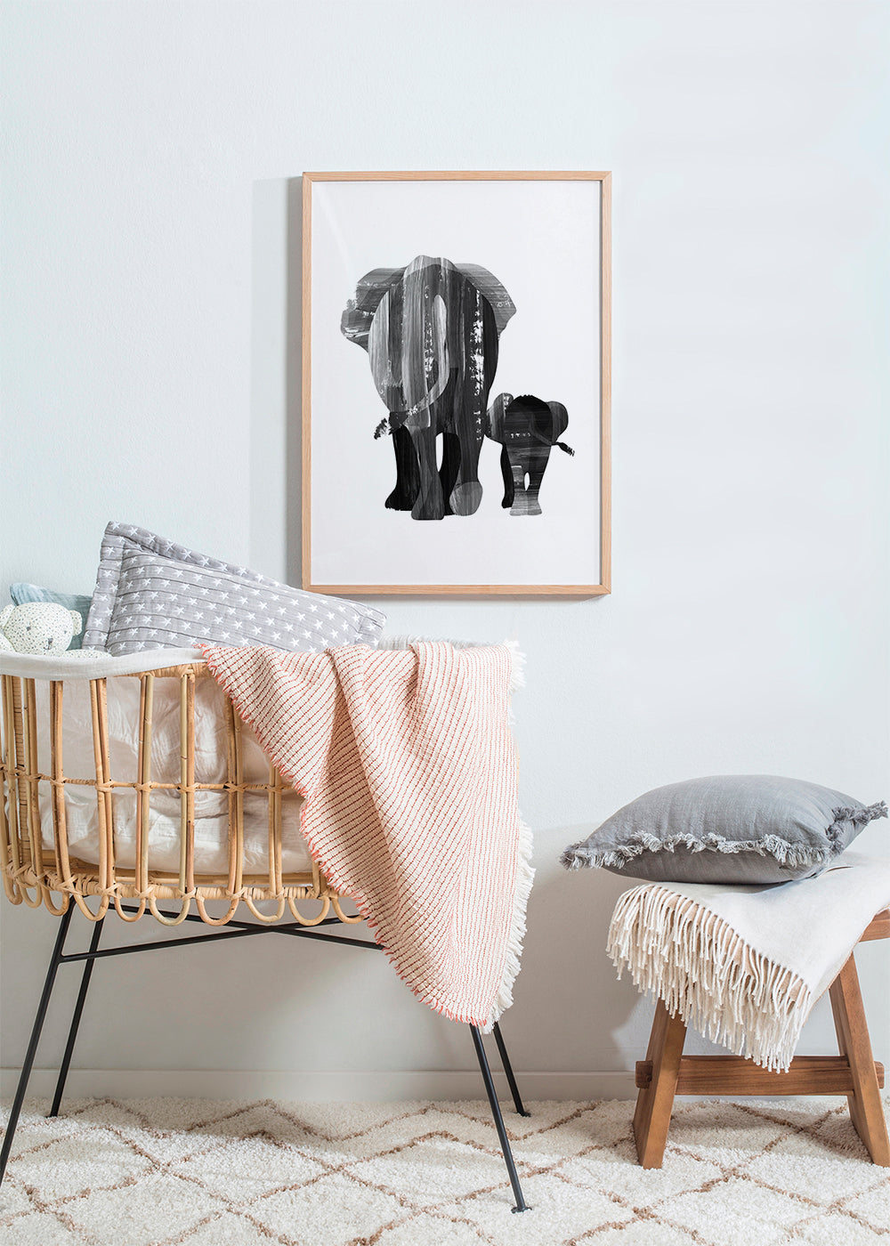 A walk together (black and white)