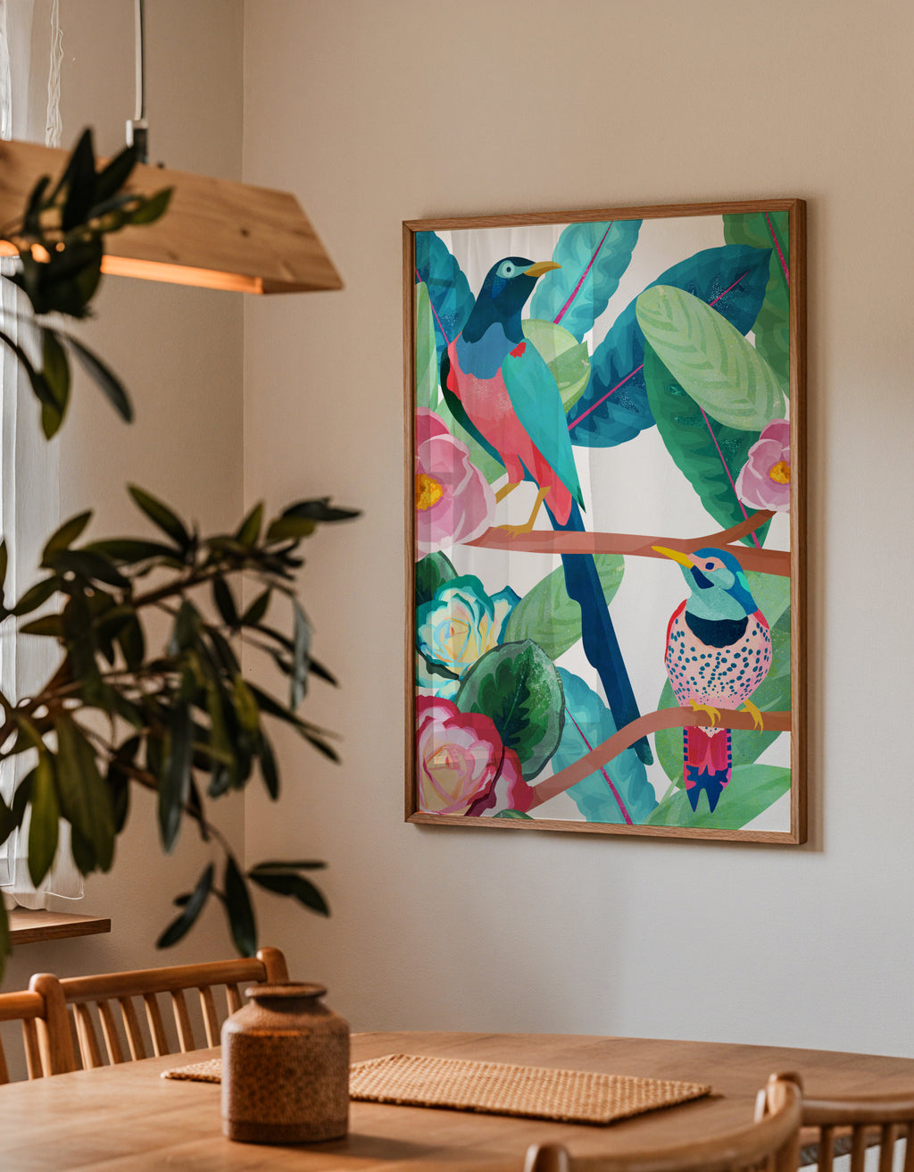 Birds of spring - Framed poster detail