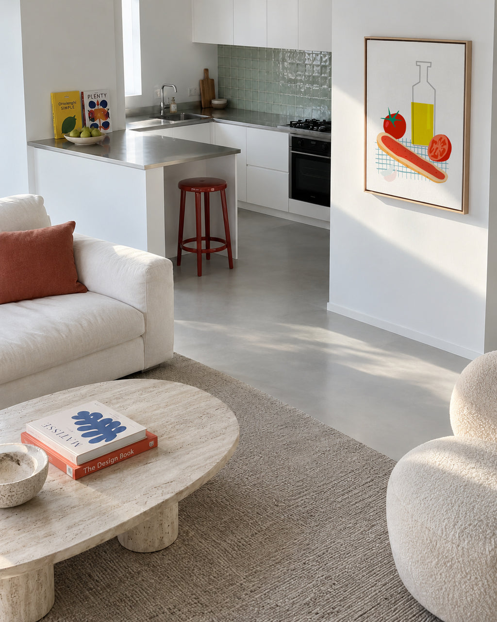 Pa amb tomaquet - Framed canvas in an interior