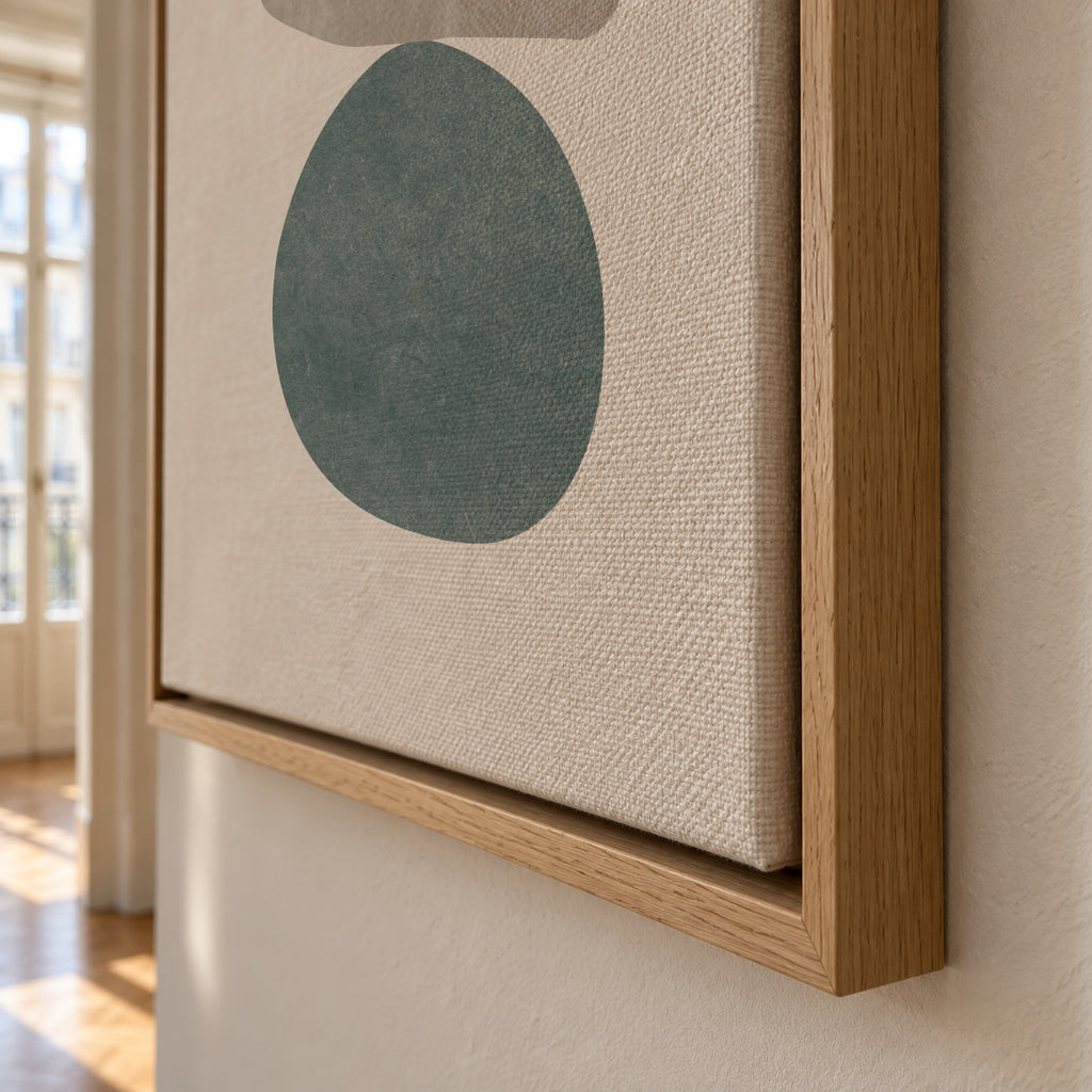 Pebbles N 5 - Framed canvas detail