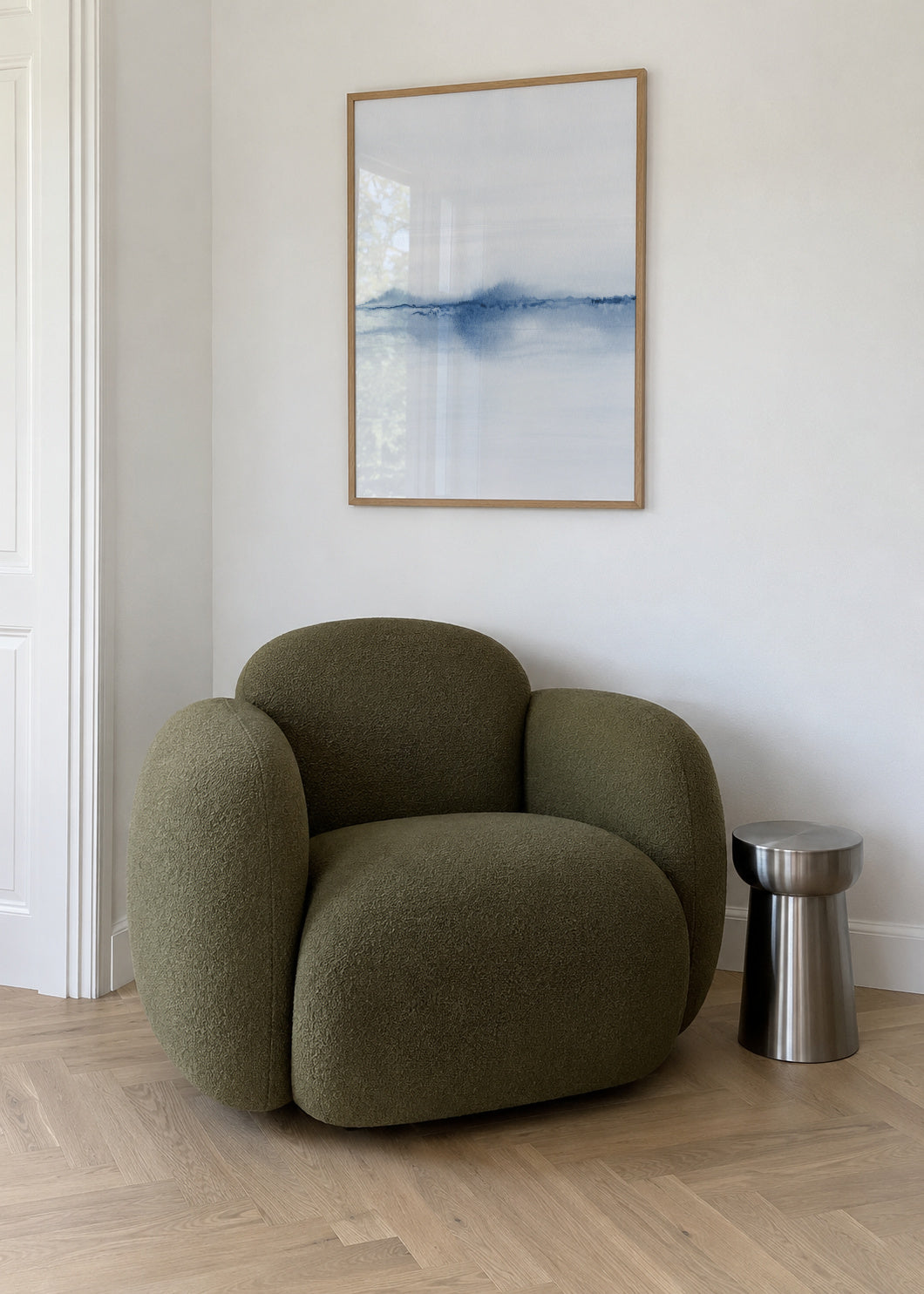 Watercolor Landscape N 28 - Framed poster in an interior