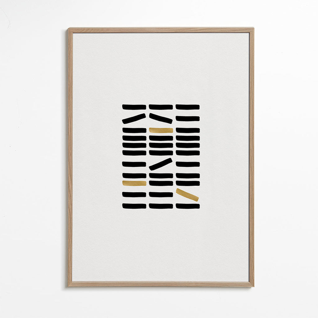 Black & gold abstract