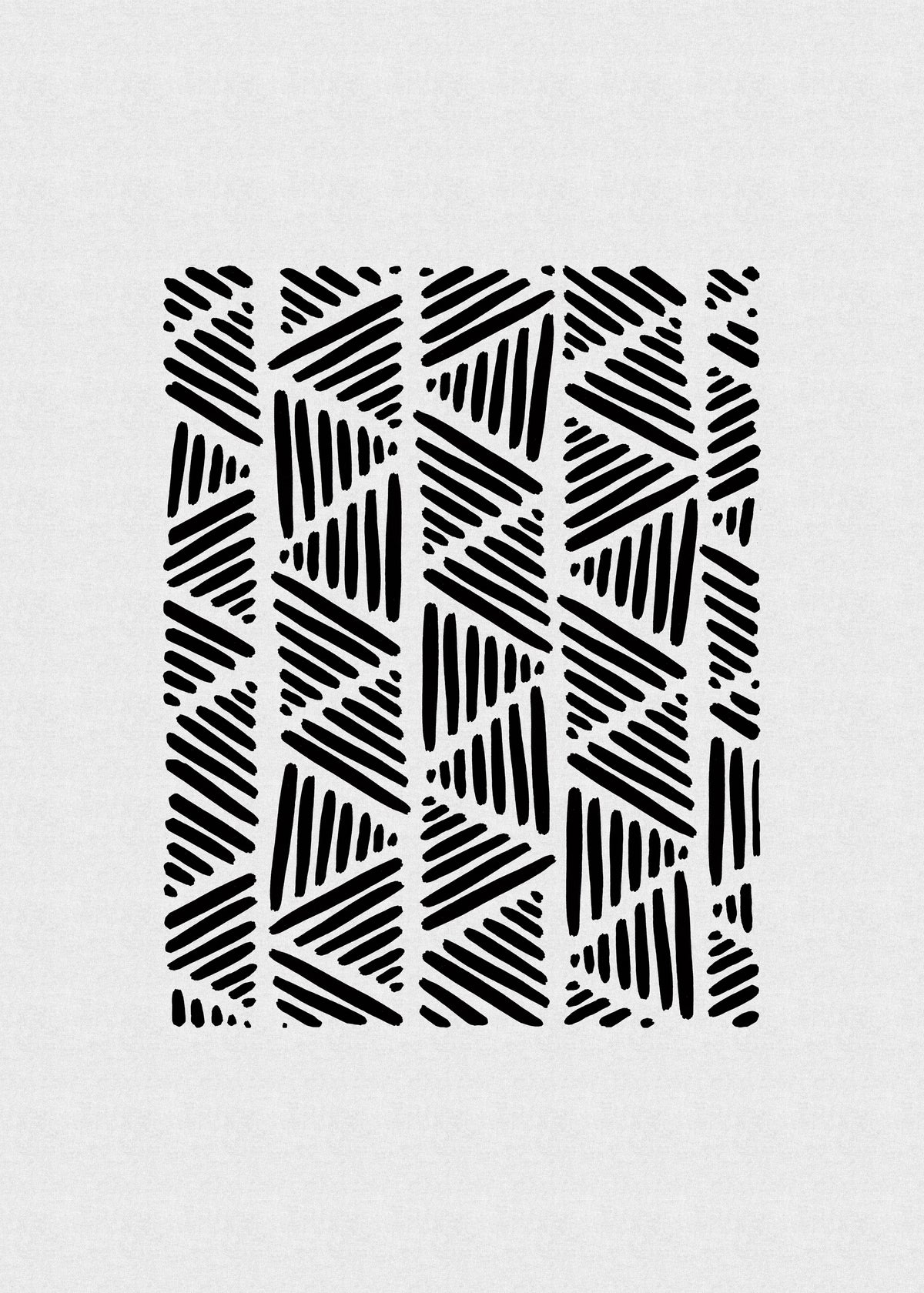 Black & white abstract I - Unframed art print