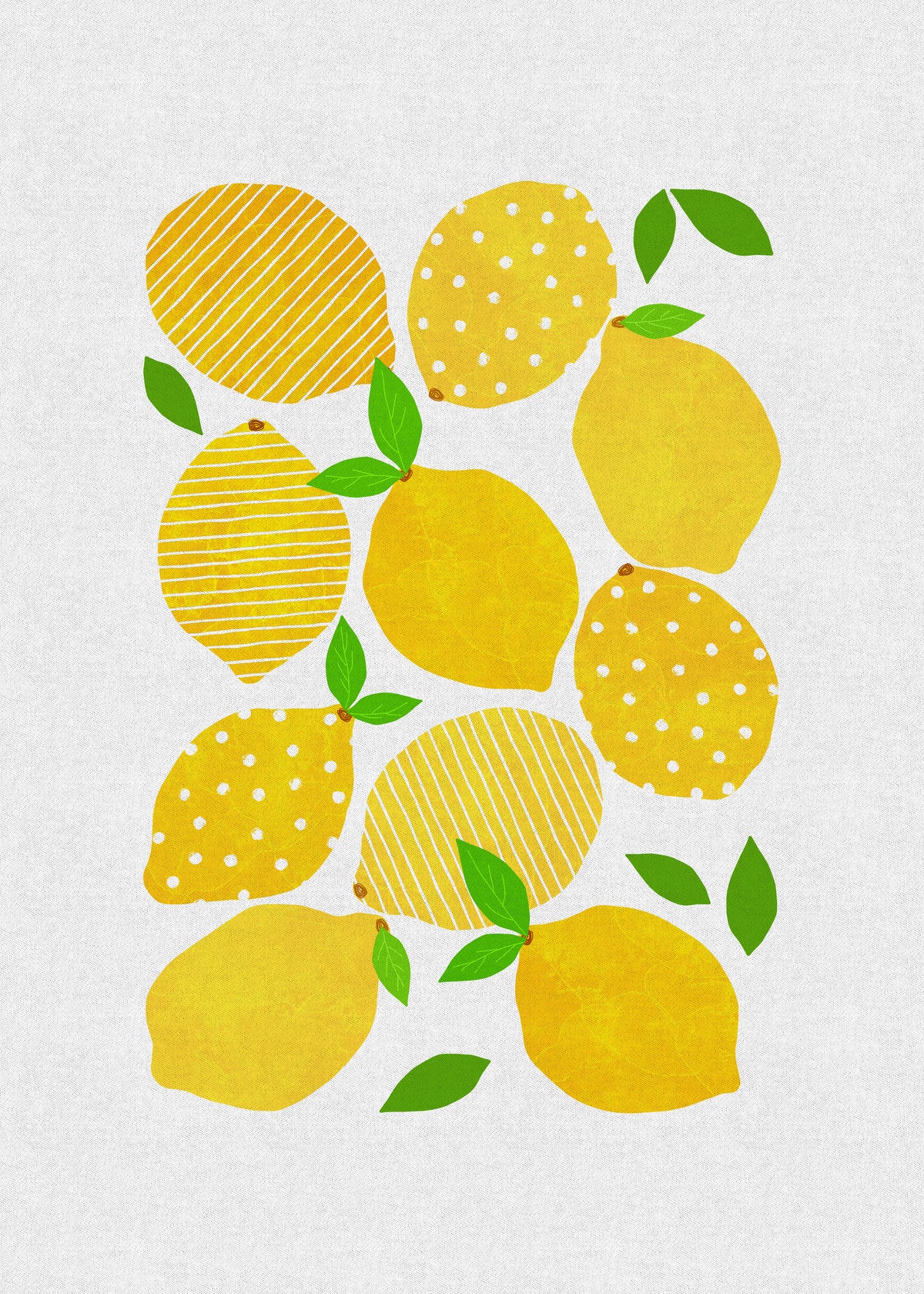 Lemon crowd - Unframed art print